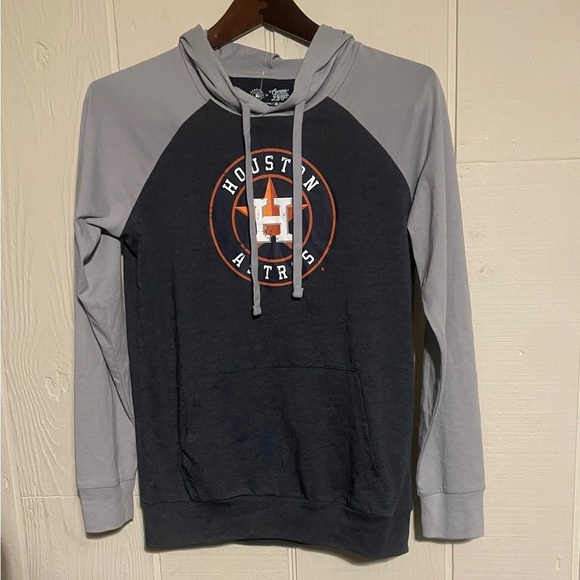Houston Astros campus lifestyle long sleeve hooded shirt sz S NWOT - Picture 1 of 6